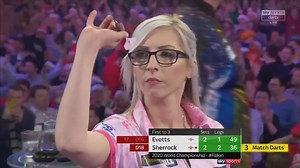 Fallon Sherrock becomes the first woman to win a match at the PDC World Darts Championship