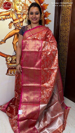 6.7K views · 40 reactions | SAREE CODE - "AJS14376" (Rs.2090) -Kanchi Dola Saree Link in BIO 22.04.2023 Search with the given saree code in our website at https://shrus.com (OR) IN OUR APP "SHRUSETERNITY" https://shruseternity.com/products/AJS14376 #chennaisarees #sareesonline #shrus #sareechennai #sareesofinstagram #handloomsareelove | Shrus | Facebook