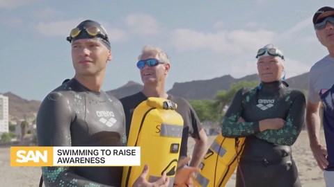 French couple swims the Atlantic to raise ocean awareness and inspire students