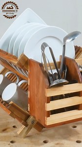 11K views · 146 reactions | Kitchen utensil rack that may be extended for woodworking projects #furniture #woodcraft #reels #handmade #carpenter #woodworking #homedecore #technique #woodart #interiordesign #woodworker #tools #spacesaving #design #carpentry #tabledecore #art #ad #woodcarving | Woodworking TV | Facebook