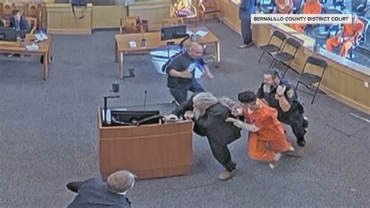 Brawl breaks out in Albuquerque courtroom