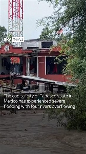 7.3K views · 29 reactions | The capital city of Tabasco state in Mexico has experienced severe flooding with four rivers overflowing  Tap the link in bio for more #Flooding #Mexico | Sky News | Facebook