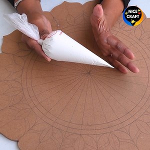 416K views · 6K reactions | Cone से Lippan Art Mirror कैसे बनाएं |...