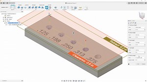 How to automatically select different size holes for spot drilling. | Autodesk Fusion