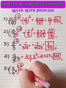 111K views · 963 reactions | Fractions With Negative Exponents #math #mathreview #mathlessons #Mathematics #mathviral #mathwithprincess #mathtricks #fractionswithnegativeexponents | Math with Princess | Facebook
