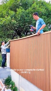 Say goodbye to cracked, fading wood! Our composite slatted cladding offers lasting beauty, low maintenance, and all-weather protection. Easy to install, perfect for modern homes. #HomeImprovement #OutdoorLiving #LowMaintenance #ExteriorDesign #BuildingMaterials #ModernArchitecture #B2BBuilding #WPCFencing #DecorativeFencing #CarvedFence #ModernOutdoor #CompositeFencing #CompositeCladding #GardenDesign #OutdoorArchitecture #CommercialProjects | Bohai wood LTD