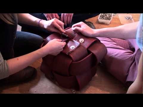 Fire hose cube - fire hose weaving skills