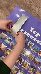 You can make your own scratch off posters! #scratchoff #scratchoffposter #poster #diycrafts #top100 #amusementpark #bucketlist #bucketlistcheckoff | Chica and Jo