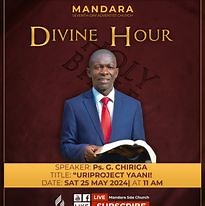 3.4K views · 154 reactions | Mandara SDA Church || Pastor G. Chiriga || Title: Uri Project Yaani? || Date: 25 May 2024 || Time: 11:00am || | Mandara Seventh-Day Adventist Church | Facebook