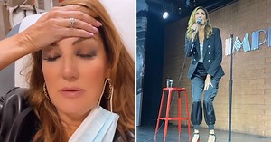 Comedian Heather McDonald shares video message from hospital bed after collapsing on stage