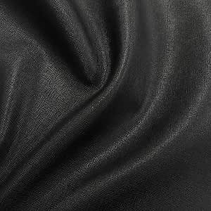 Vegan Saffiano Textured Cactus Leather Black 55" Wide 1 Yard