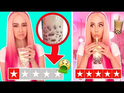 I Went To The BEST And WORST Rated Boba Places In My City....