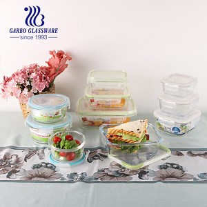 [Hot Item] America Glass Bento Box Glass Food Storage Containers 20 Oz Glass Meal Prep Airtight Borosilicate Glass Lunch Bowl with Vent Hole