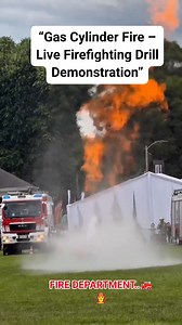 163K views · 1.6K reactions | Gas fire firefighting drill..‍#GasCylinderFire #FirefightingDrill #LiveFireDrill #FireSafetyTraining #EmergencyResponse #FirefightersInAction #DisasterManagement #SafetyFirst #FireBrigadeTraining #GasFireSuppression #FireDrillDemo #RescueOperation #FireTrainingSession #CylinderFireControl #FireSafetyAwareness | योगेश सोनार फायर फायटर | Facebook