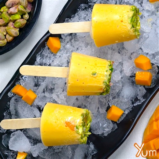 Mango Kulfi Recipe* in the comment section! | Yum