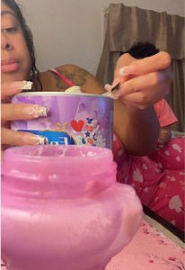No the cup isn’t dirty, she wanted more milk after just finishing a cup 🥴