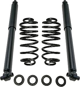 TRQ Rear Air to Coil Spring Shock Suspension Kit for Buick Chevy GMC Olds Saab