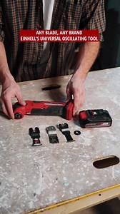 Unlock endless possibilities with Einhell's Oscillating Multi-Tool 🔧: Designed to adapt to your needs with a universal 12-pin-tool blade adaptor 🌟, ensuring compatibility with a wide range of blades 🔪. Experience versatility and precision for every project! 🛠️🌈 #HomeImprovement #OscillatingMultiTool #DIY #Tools #cordlesstools __ L’outil multifonctionnel oscillant d’Einhell vous offre une foule de possibilités 🔧 : il convient à tous vos besoins grâce à son adaptateur d’outil universel à 12 