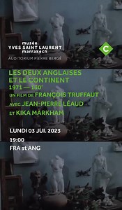[CINÉ-CLUB] Les deux anglaises et le continent, François Truffaut, 1971, 130 min Anne, jeune Anglaise, rencontre Claude qu'elle présente à sa sœur Muriel. Après deux années où le trio mène une vie faite de complicité et de bonheur partagé, Anne et Muriel s'éprennent toutes deux de leur compagnon. Two English Girls, François Truffaut, 1971, 130 min Anne, a young Englishwoman, meets Claude, whom she introduces to her sister Muriel. After two years, during which the three lead a happy life bound by