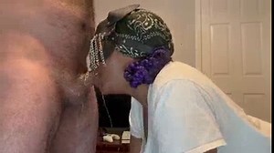Submissive Ebony Throatfucked w/ Puke