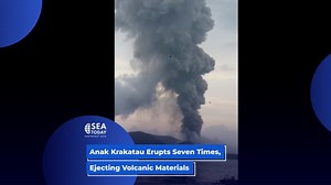Anak Krakatau telah meletus sebanyak tujuh kali, menyusul peningkatan...