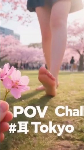 Tickle Feet Challenge in Tokyo Under Sakura Trees 🌸 POV Girls Ticklish Foot Can You Survive This? 😳