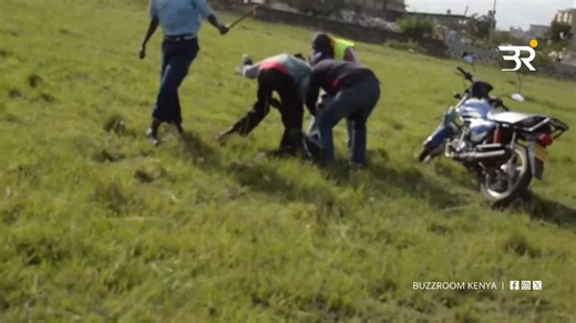 Bad day in the office for two nduthi phone snatchers. They were massaged by the public. They're a manace