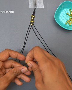 27K views · 483 reactions | Ankle or wrist bracelet Black thread bracelet | Arts&Crafts | Facebook