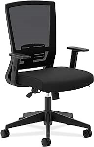 basyx by HON HVL541 Mesh Task Chair, Black Fabric