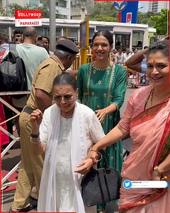 Shriya Pilgaonkar along with parents Sachin Pilgaonkar and Supriya Pilgaonkar at Siddivinayak Temple #ShriyaPilgaonkar #SachinPilgaonkar #SupriyaPilgaonkar | Bollywood Paparazzi