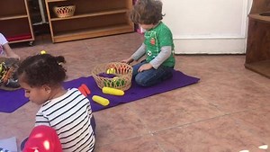 One of our montessori activities; -Matching fruits 🍎 | Casa dei Bambini- Montessori Nursery