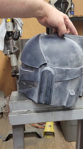 I've sanded down the UV resin surface of the #mandalorian LightHammer: "Maverick" 3d printed buck. From here, we may be able to go directly to sandable primer! #mandalorianmercs #mandalore #mandaloriancosplay #themandalorian #thisistheway #mmcc #starwars | Mandalore the Uniter