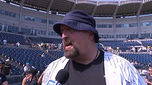 Welcome to George M. Steinbrenner Field, Paul Wight! What baseball position would wrestling icon Paul Wight want to play? Jack Curry asked him about that & more earlier today! #YANKSonYES | All Elite Wrestling | YES Network