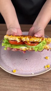 Sándwich de maíz crujiente en la air fryer. | Manual de Recetas