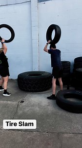 Tire slams engage multiple muscle groups, including the shoulders, arms, back, core, and legs, leading to increased overall strength and power. #beastcamptraining #tireslams #tireworkout #lawenforcementtraining #nobitchfibers #fitforduty | Beast Camp Training
