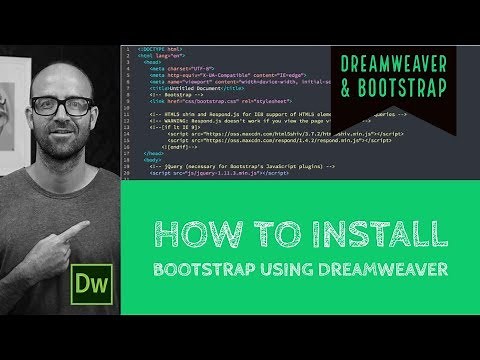 How to install Bootstrap using Dreamweaver - Dreamweaver Tutorial [8/54]