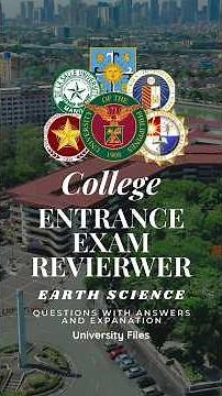 College Entrance Exam Reviewer - Earth Science - Episode 1 | PUPCAT, DCAT, UPCAT, BUCET, SASE, ACET