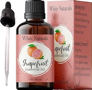 Organic Grapefruit Essential Oil - 100% Pure & Natural -Premium Therapeutic Grade with Premium Glass Dropper - Undiluted Natural/Homeopathic Aromatherapy Scented, Great for DIY Soap Making, Massage