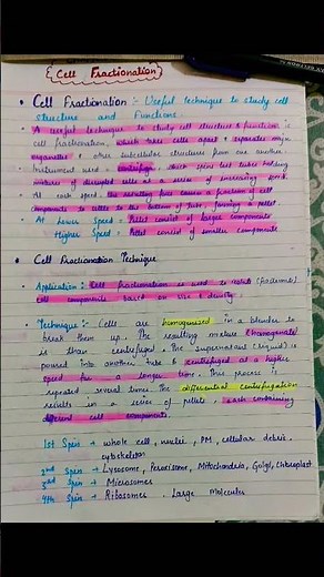 Cell Fractionation Technique!!! #biology #studymotivation #study #cellbiology #studymusic #csirnet