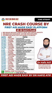 NRE-1 CRASH COURSE for June Attempt *Course Duration: 45-50 Days Course Highlights: 1. Comprehensive Lectures on Basic and Clinical Subjects 2. In-depth Coverage of NRE MADE EASY BOOK 3. NUMS University MCQ Past Papers Discussion 4. PMC NLE Mock Test MCQs Practice 5. Mock Test Lecture Discussions Contact Us Now: 923180049742 Best regards, Dr. Hafiz Atif Postdoctoral Research Fellow at Duke University, USA #NRE #ResearchforBeginners #metaanalysis #PMDC #HMI @top fans #FMGE2025 #fmgpro | First aid