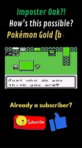 Imposter Professor Oak? How can it be? It must be the real one, just with messed hair and a bad ass face. I bet Ash's mom loves it. #pokemongoldandsilver #professoroak #nintendo #pokemonreels #pokemon #retrogaming | PokéMarcos