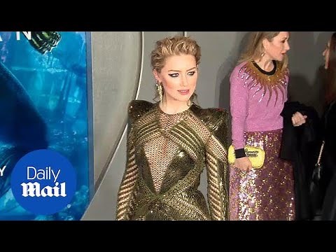 Amber Heard AKA Mera looks dazzling at the premiere of Aquaman