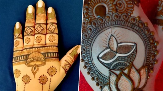 Last-Minute Diwali 2022 Mehndi Designs: Adorn Your Hands With These Beautiful Diya Patterns and Elegant Henna Designs on This Festival (Watch Tutorial Videos) | 🛍️ LatestLY
