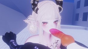 VRchat a horny girl sucking a furry dick &excl;&excl;&excl;