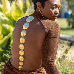 Hammered Brass Disc Necklace: African Statement Jewelry - Etsy