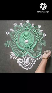 130 reactions | Easy Daily rangoli #simple free hand rangoli ideas | Vaishali Kulkarni | Facebook
