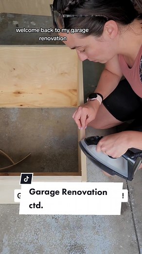 DIY Butcher Block Countertop Installation in Garage Renovation Project