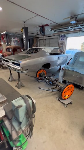 Mini Tubing is the act of widening a cars rear wheel wells. In laymen’s terms we want to stuff a big ass tire out back. In order to do that we need clearance. We will remove the outer wheel wells and replace them with a set of mirror image inner wheel wells. This is a challenge no matter what way you look at it. You don’t just start hacking either. Spend time and lay out your cuts. We want these to look clean when the process is said and done. #letsgetiton #dodgecharger #tigwelded #minitubs #cus