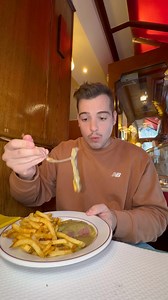 the famous steak frites in Paris 🥩 🍟 @relaisdelentrecote • • • #paris #frenchfood #steak #fries | Elliott Norris