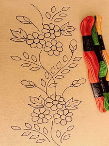 Title: Hand Embroidery ! Hand Embroidery Tutorial How to Create Perfectly Spaced Borderlines Rup Handicraft | Rup Handicraft